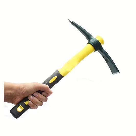 Pioche de randonnée multifonction en acier – Légère et compacte, houe creuse de jardin avec manche en bois - BLACKBEARD OUTDOOR INDUSTRIES