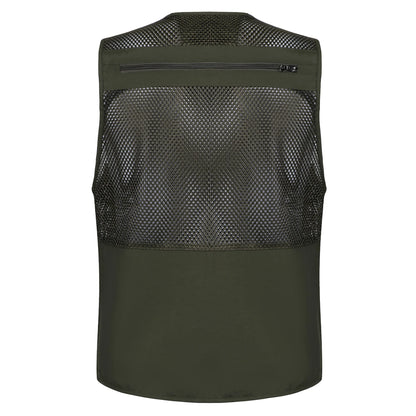 Gilet Tactique Multipoches Homme - Sans Manches, Mesh Respirant Été