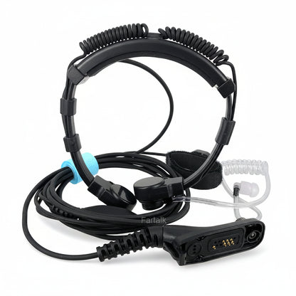 Micro-Gorge à Tube d’Air Motorola – Casque Vibration Laryngale XiR P8268, MTP850S, APX, DP, DGP