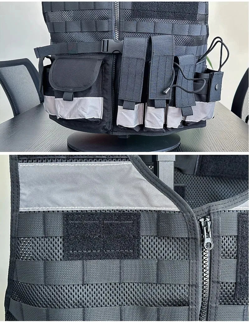 Gilet tactique securite reflechissant respirant multi-poches - BLACKBEARD OUTDOOR INDUSTRIES
