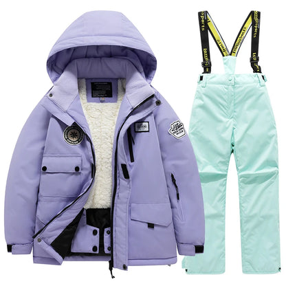 Combinaison de Ski Enfant – Imperméable, Chaude, Coupe-Vent | Garçon & Fille