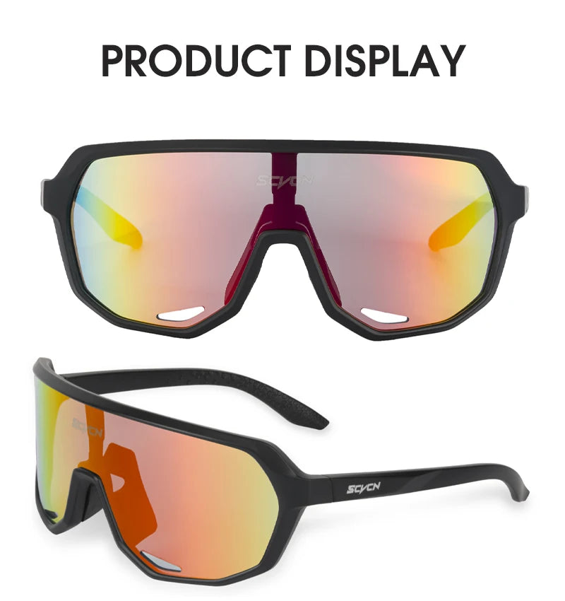 Lunettes de Vélo SCVCN UV400 - Lunettes de Sport pour Homme et Femme, Protection UV - BLACKBEARD OUTDOOR INDUSTRIES