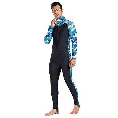 Combinaison Lycra Une Pièce à Capuche UPF50+ – Plongée, Surf, Natation Homme Femme