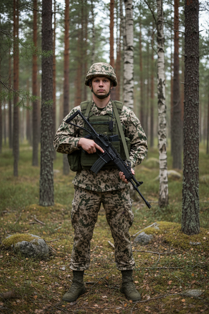 Ensemble Uniforme Militaire Finlandais Camouflage Désert – Veste + Pantalon Homme - BLACKBEARD OUTDOOR INDUSTRIES