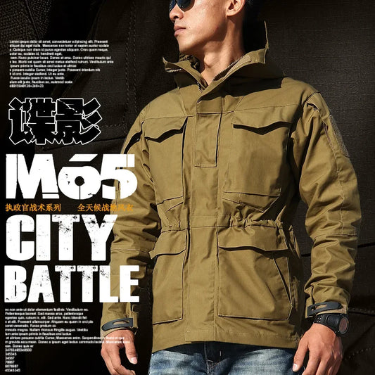 Veste Militaire Homme M65 – Tactique & Résistante | Coupe-Vent Imperméable avec Capuche – Style US/UK Army - BLACKBEARD OUTDOOR INDUSTRIES