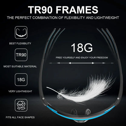 X-TIGER Lunettes de Cyclisme 5 Verres – UV400, Polarisées – Pour Vélo, Running, Pêche & Sports Extérieurs - BLACKBEARD OUTDOOR INDUSTRIES