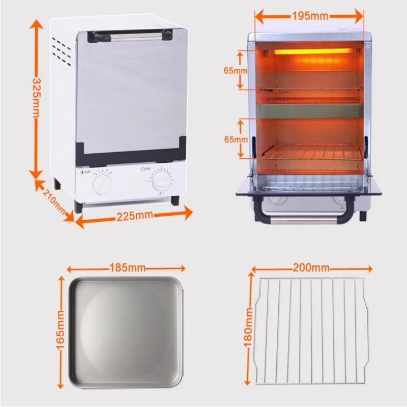 Armoire Stérilisation UV & Chaleur Sèche 10L – 1000W, 110-220°C, Minuterie 30 min