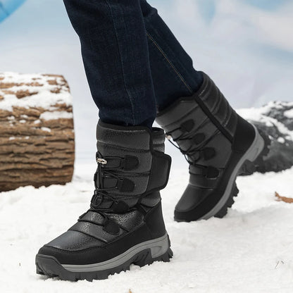 Bottines d’hiver femme fourrées à fermeture autoagrippante
