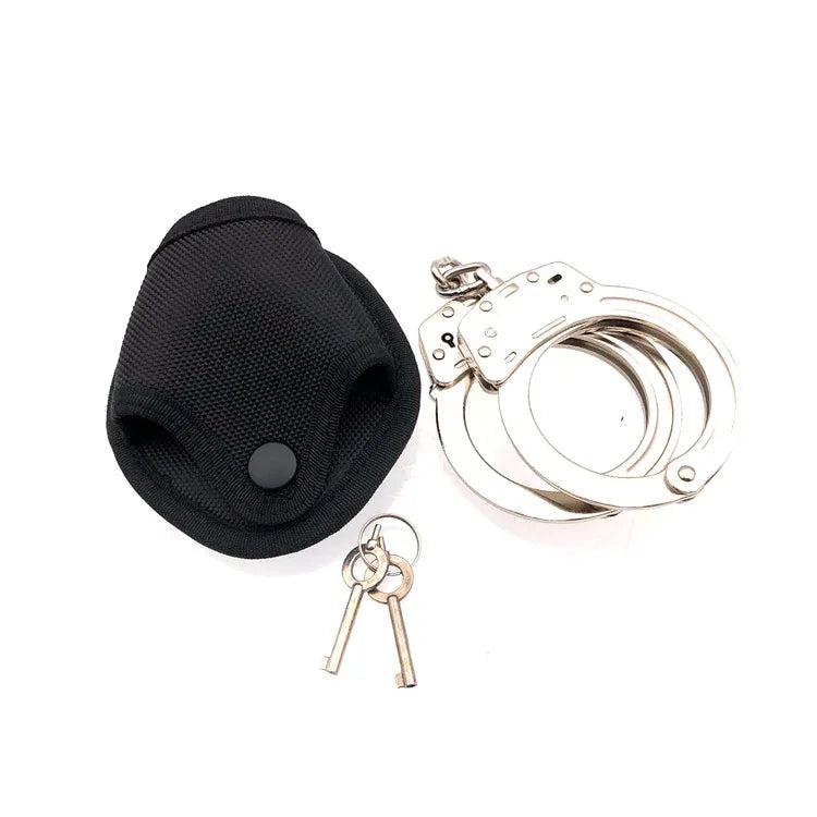 Porte-menottes tactique en nylon – Fixation MOLLE et ceinture