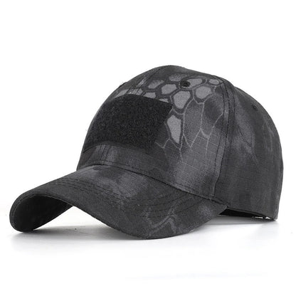 Casquette militaire camouflage tactique avec velcro, réglable