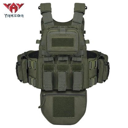 Gilet tactique YAKEDA 8280 - Gilet tactique de chasse - Gilet plein recouvrement pour activités en plein air - BLACKBEARD OUTDOOR INDUSTRIES