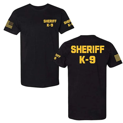 T-shirt police et secours unisexe en coton