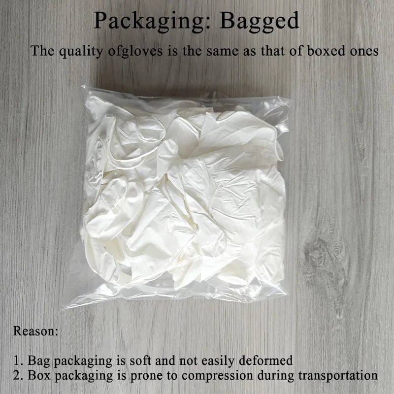 Gants Jetables en Nitrile Blanc - 50 PCS BLACKBEARD OUTDOOR INDUSTRIES