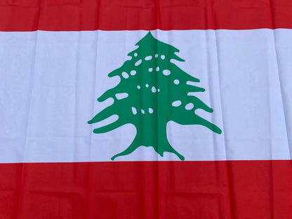 Drapeau National du Liban – 90x150 cm – Polyester – Décoration Intérieure et Extérieure BLACKBEARD OUTDOOR INDUSTRIES