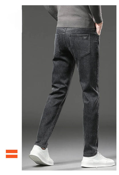Jeans d'Hiver pour Homme - Coupe Slim Droite, Élastiques, Fleece Intérieur Chaud BLACKBEARD OUTDOOR INDUSTRIES