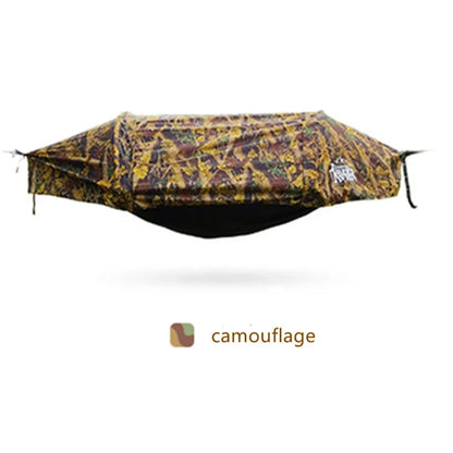 Hamac Tente Double Pâle Anti-Moustiques Imperméable – Nylon 70D, Charge 200 kg | Camping, Randonnée, Bivouac | 5 Coloris