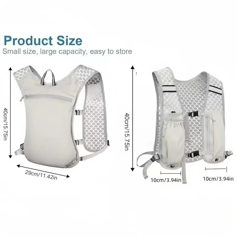Sac de poitrine d’hydratation pour running, vélo et randonnée