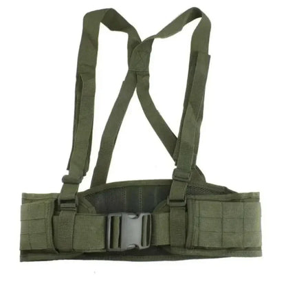 Brelage tactique MOLLE réglable – Harnais et ceinture rembourrée