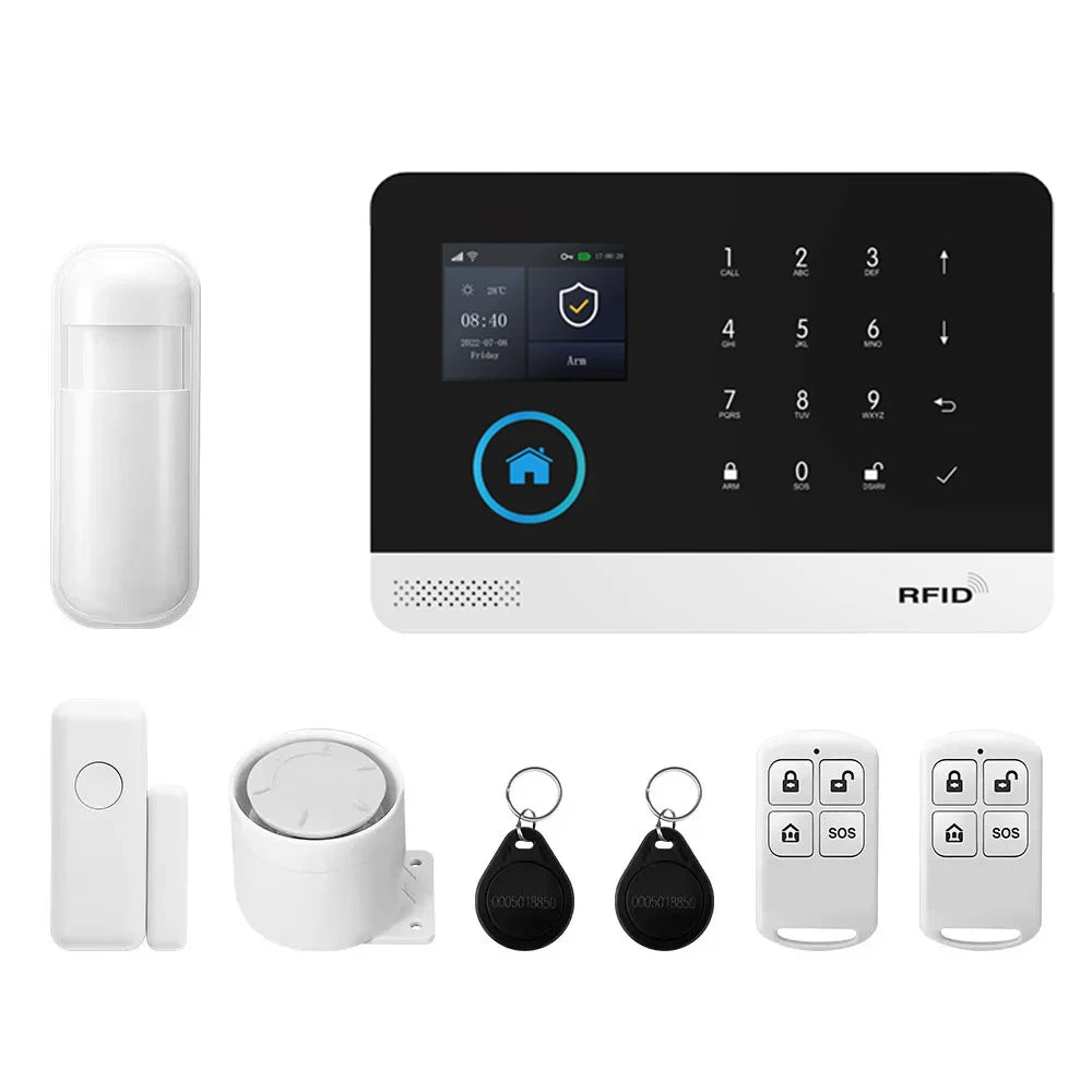 Kit Alarme Connectée WiFi 4G PGST — Détecteur Mouvement, Capteur Porte, Application Tuya - BLACKBEARD OUTDOOR INDUSTRIES