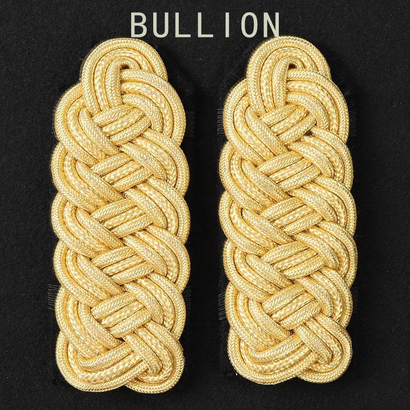 Épaulettes à franges et aiguillette dorées – Ensemble de cérémonie Bullion