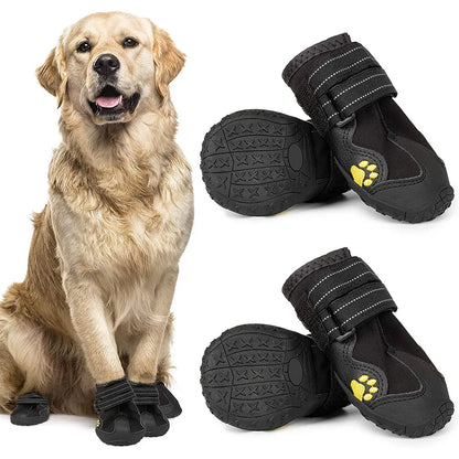 Chaussures Chien Imperméables – Bottines Antidérapantes Hiver & Été, Lot de 4 - BLACKBEARD OUTDOOR INDUSTRIES