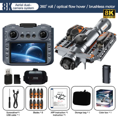 Drone AE22 Brushless 4K/8K – Écran 4,3" | GPS, Évitement d'obstacles, FPV WiFi 5G, Pliable