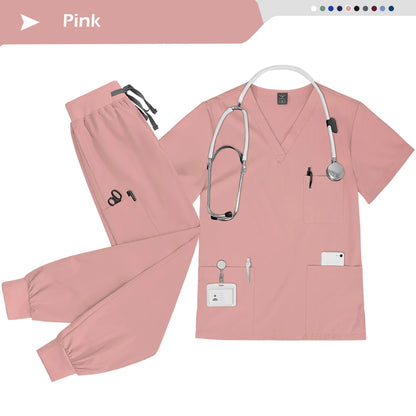 Ensemble Scrubs Infirmier Unisexe — Haut & Pantalon Jogger Médical - BLACKBEARD OUTDOOR INDUSTRIES