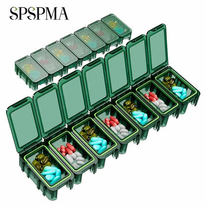 Pilulier Hebdomadaire XXL – Organiseur de Médicaments 7 Jours avec Compartiments Amovibles Ma boutique