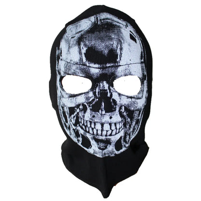 Cagoule Balaclava 100% Coton Ghost Skull – Masque Intégral Visage & Cou – Ski, Vélo, Airsoft – 26 Coloris