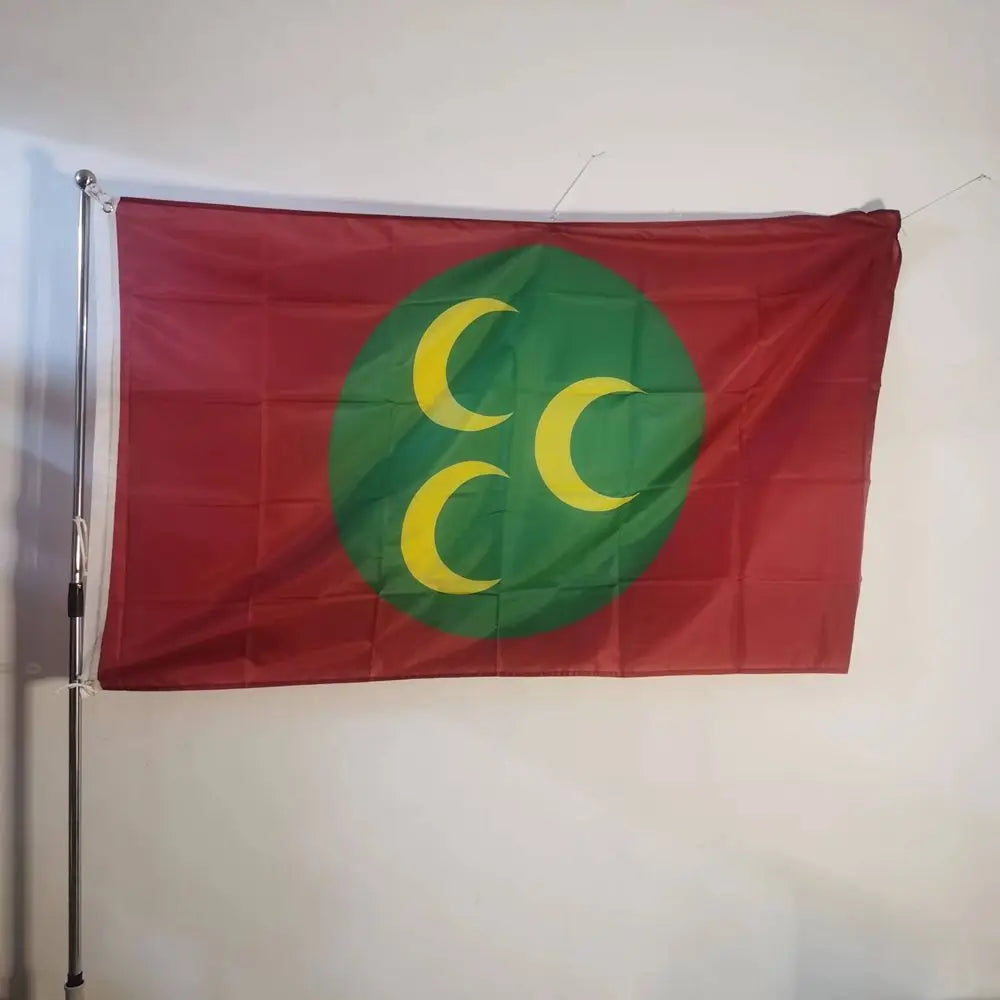 Drapeau de l'Empire Ottoman (1517-1793) - Bannière Extérieure en Polyester 90x150 cm BLACKBEARD OUTDOOR INDUSTRIES