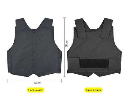 Gilet Anti-Perforation Souple Multicouches – Protection Anti-Couteau Corps Entier pour Agents de Securite, Intervention et Usage Tactique