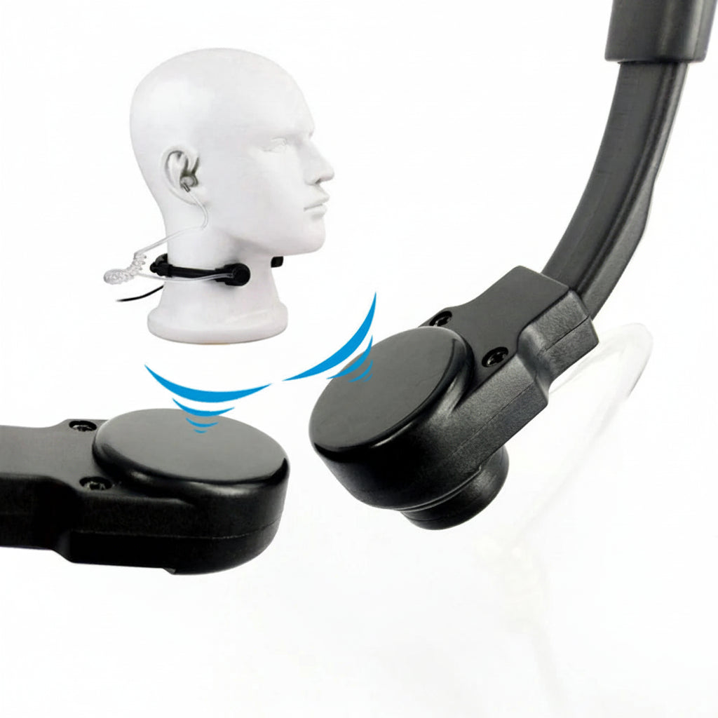 Micro-Gorge à Tube d’Air Motorola – Casque Vibration Laryngale XiR P8268, MTP850S, APX, DP, DGP