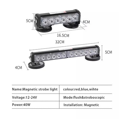 Gyrophare LED Rechargeable – Gyrophare Police Magnétique | Haute Visibilité - BLACKBEARD OUTDOOR INDUSTRIES