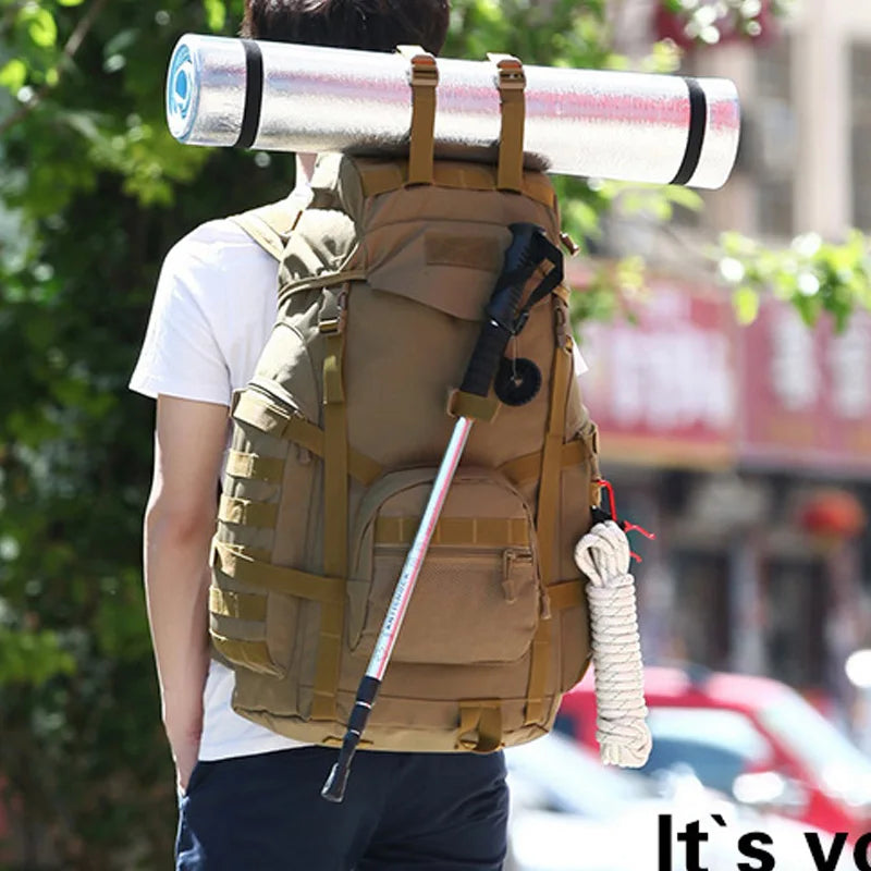 Sac à Dos Tactique Molle 60L – Grande Capacité, Imperméable, Camouflage - BLACKBEARD OUTDOOR INDUSTRIES