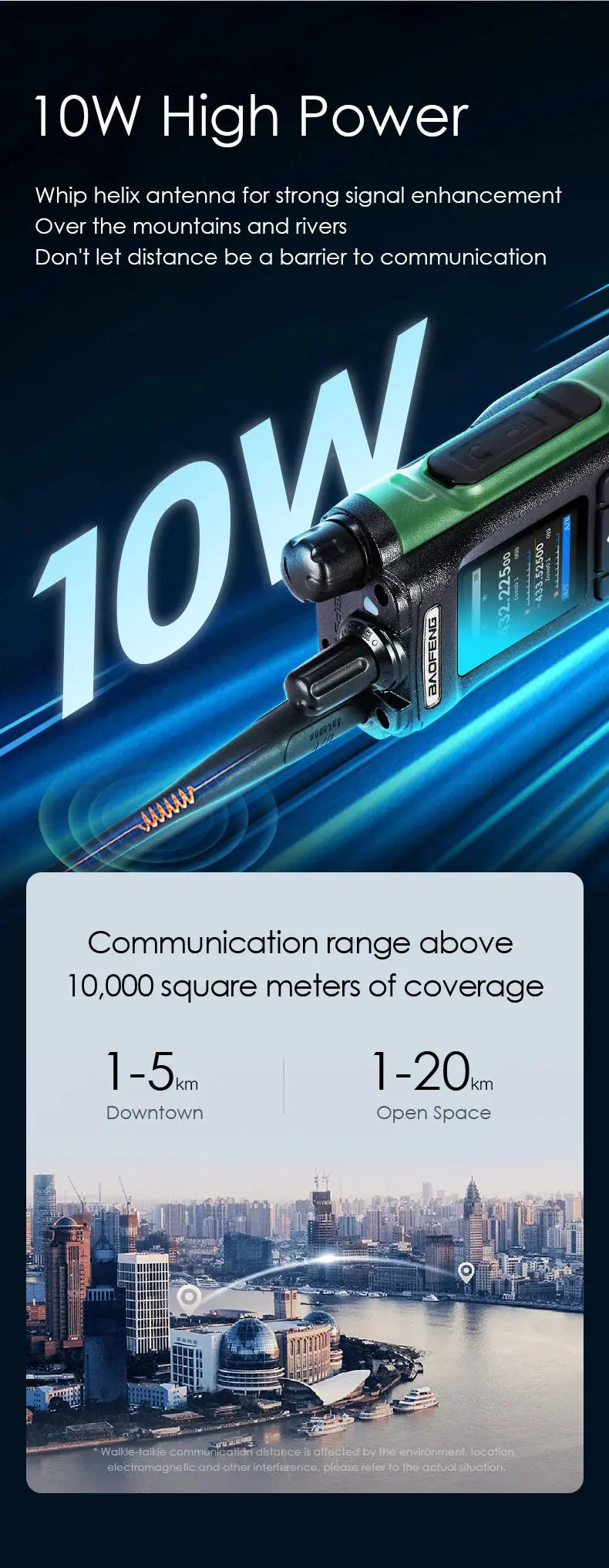 🔊 Talkie-Walkie Baofeng UV-32 – Puissant, Multi-Bande, Programmable via Bluetooth Ma boutique