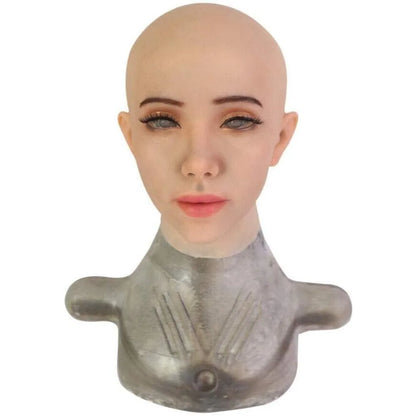 Masque intégral visage féminin en silicone souple