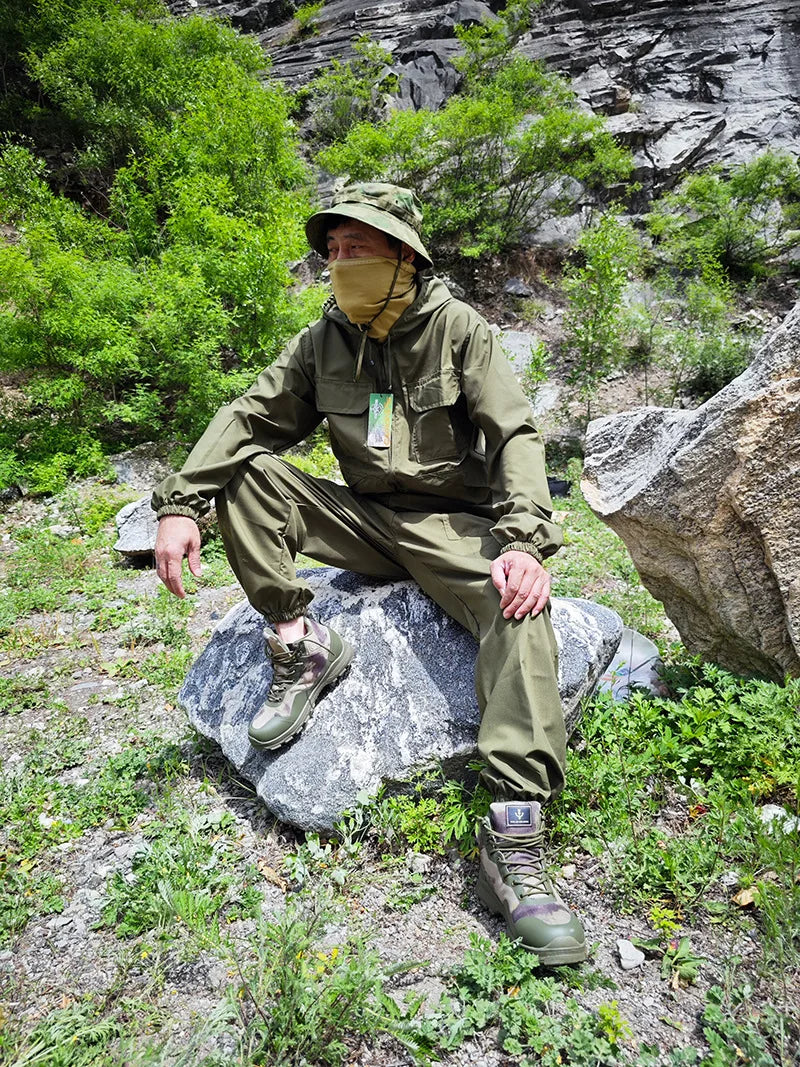 Tenue Camouflage Tactique Été – ATFG EMR White/Yellow Flower – Veste & Pantalon - BLACKBEARD OUTDOOR INDUSTRIES