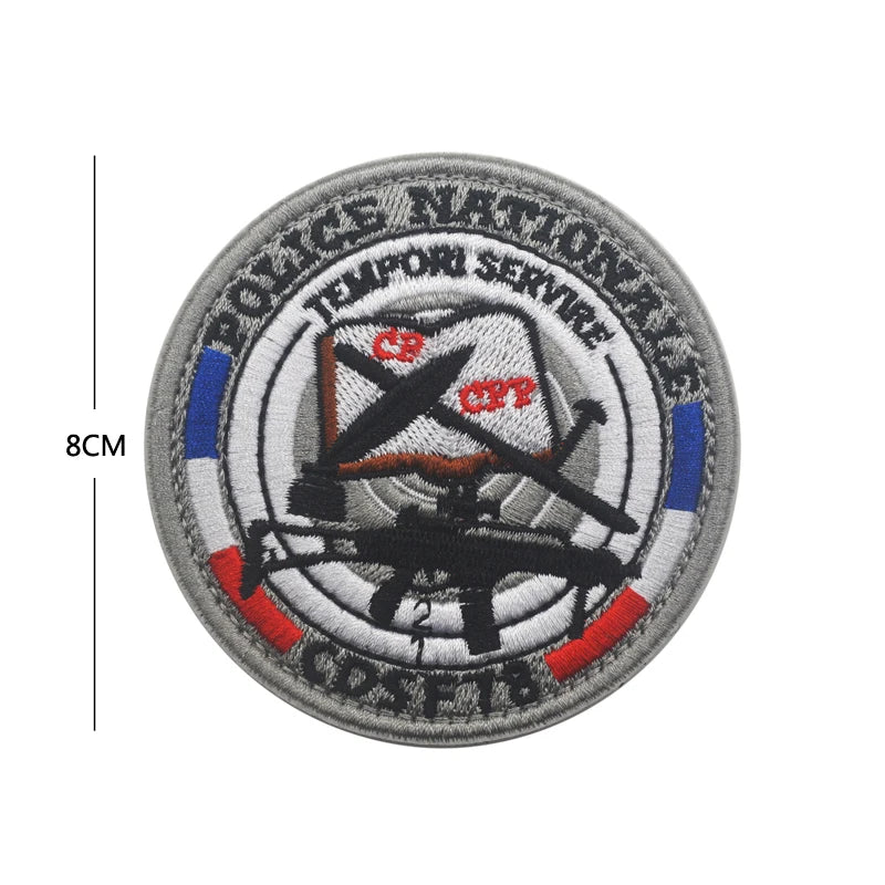 Patch Tactique France GIGN Infrared – Brodé avec Drapeau et Effet Réfléchissant IR - BLACKBEARD OUTDOOR INDUSTRIES