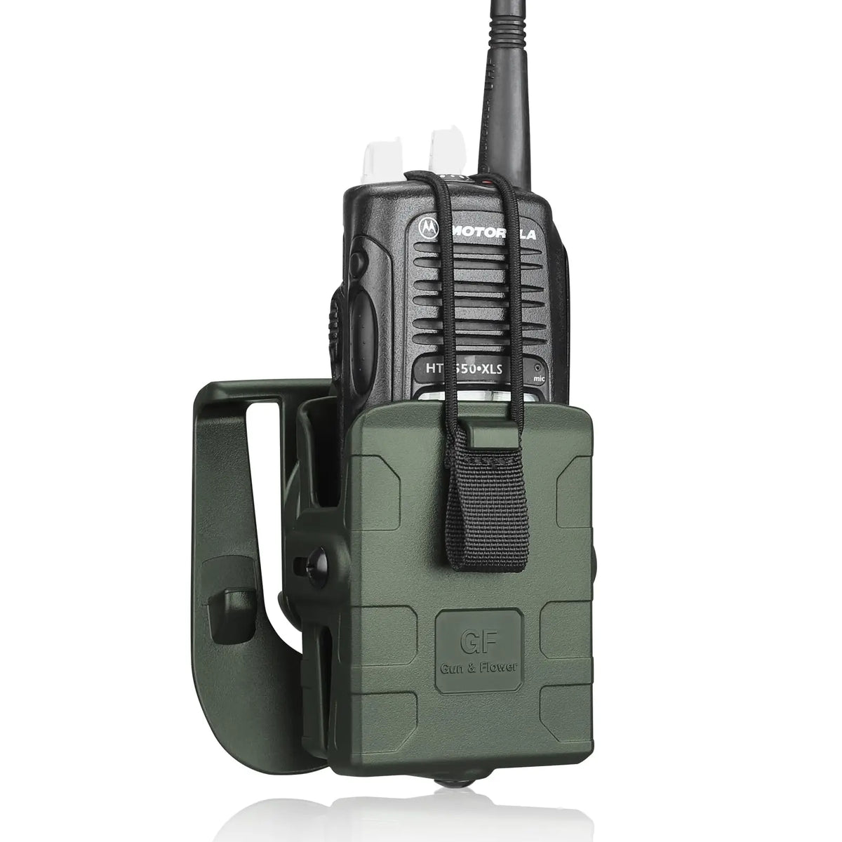 Holster Radio Universel Réglable – Étui Coque Rigide Quick Draw pour Motorola APX6000, Kenwood, Hytera – Noir ou Vert