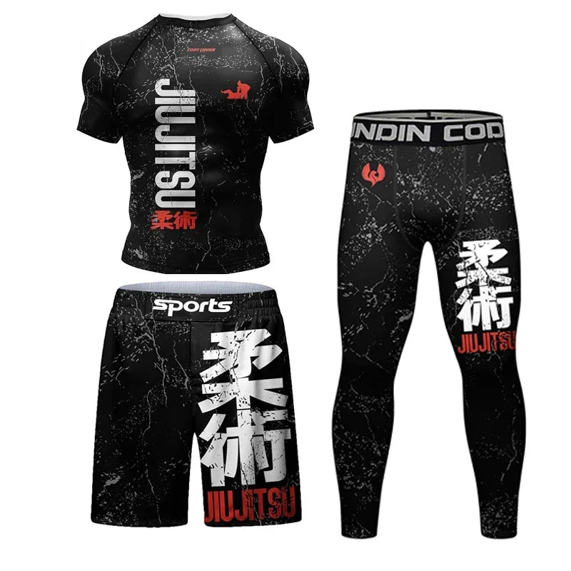 Ensemble de Rashguard Jiu Jitsu MMA pour Hommes BLACKBEARD OUTDOOR INDUSTRIES