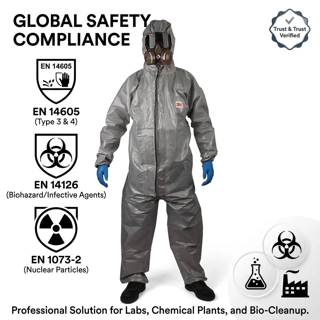 Combinaison de protection 3M 4570 - protection chimique professionnelle, Type 3/4/5/6, antistatique - BLACKBEARD OUTDOOR INDUSTRIES