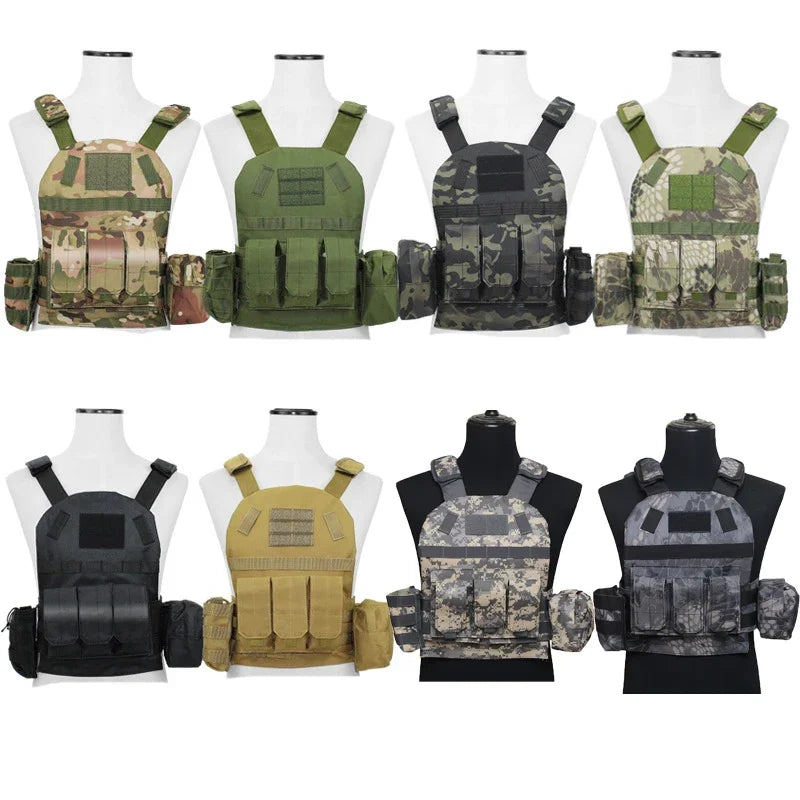 Gilet Tactique Enfant - Gilet Militaire Airsoft et Chasse Camouflage pour Enfants - Équipement Outdoor Paintball Molle BLACKBEARD OUTDOOR INDUSTRIES