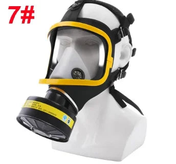 Masque Respiratoire Intégral Silicone – Filtres 3# 4# 7# – Peinture Pesticides Gaz