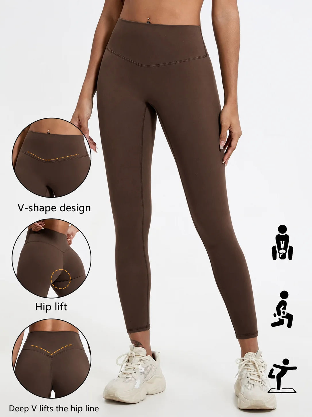 Legging Sport Femme Taille Haute – Gainant, Séchage Rapide, Yoga & Running