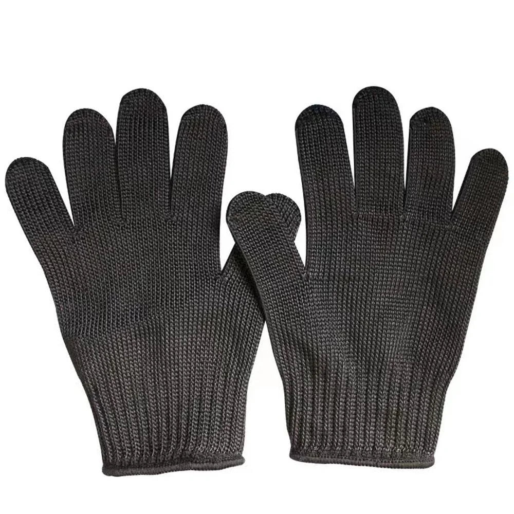 1 paire de gants anti coupures inox & fibre PE – respirants, antidérapants, pour cuisine, boucherie & bricolage - BLACKBEARD OUTDOOR INDUSTRIES