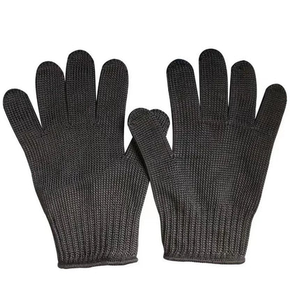 1 paire de gants anti coupures inox & fibre PE – respirants, antidérapants, pour cuisine, boucherie & bricolage - BLACKBEARD OUTDOOR INDUSTRIES