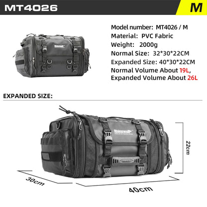 sacoche de voyage pour moto Rhinowalk 19L / 80L Ma boutique