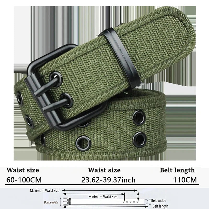 Ceinture Tactique en Toile 4CM pour Homme – Ceinture Militaire pour Travail, Jeans et Tenue Quotidienne - BLACKBEARD OUTDOOR INDUSTRIES