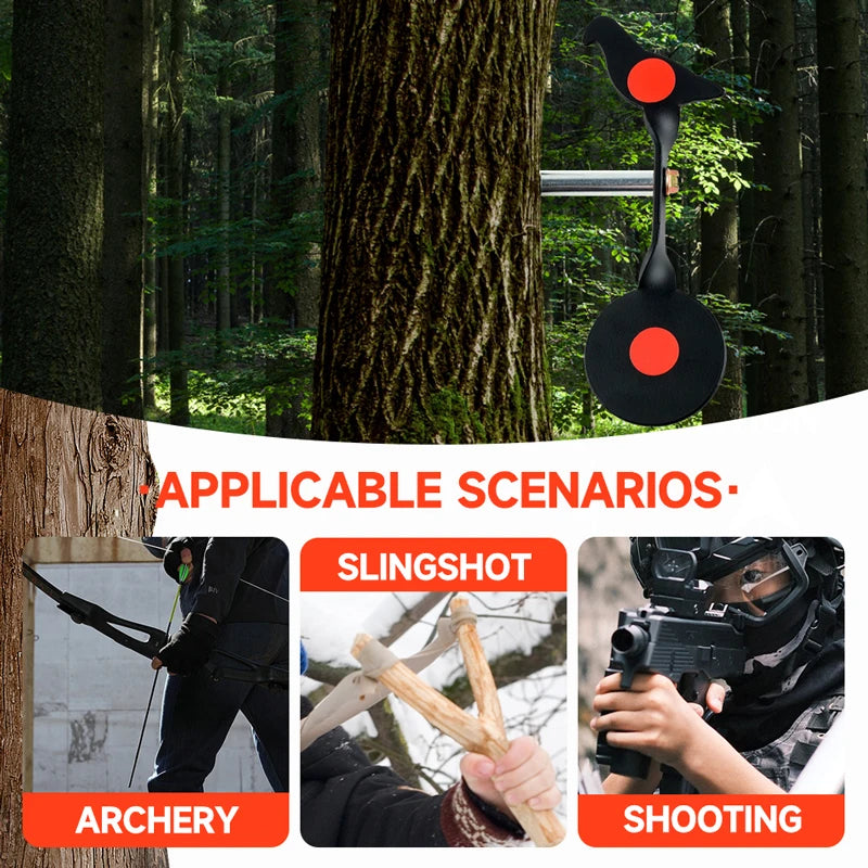 CIBLE TOURNANTE EN ACIER HAUTE VISIBILITÉ — PRÉCISION, PLAISIR ET STYLE Ma boutique