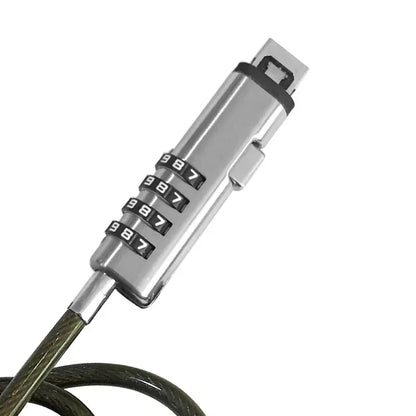 Serrure à Combinaison 4 Chiffres avec Câble de Sécurité pour Ordinateurs Portables – Protection Anti-Vol Pratique et Fiable - BLACKBEARD OUTDOOR INDUSTRIES